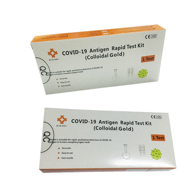 مجموعة الاختبار الذاتي لمستضد كوفيد 19 جولد الغروية CE Rapid Antigen Self Test Kit
